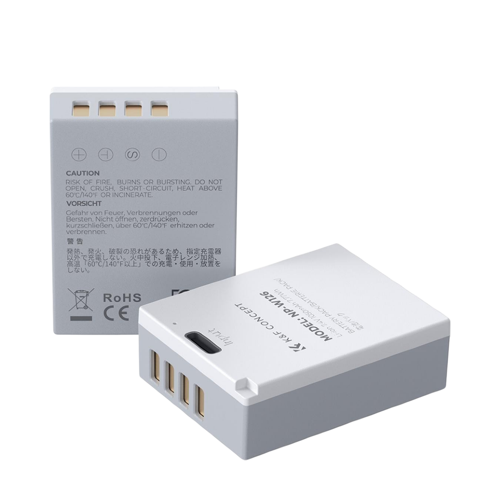 Комплект аккумуляторов K&amp;F Concept NP-W126s Type-C (2шт) 
