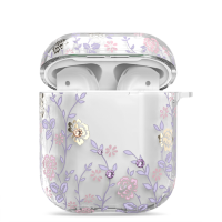 Артикул: 20645. Чехол PQY Flora для Apple AirPods Фиолетовый