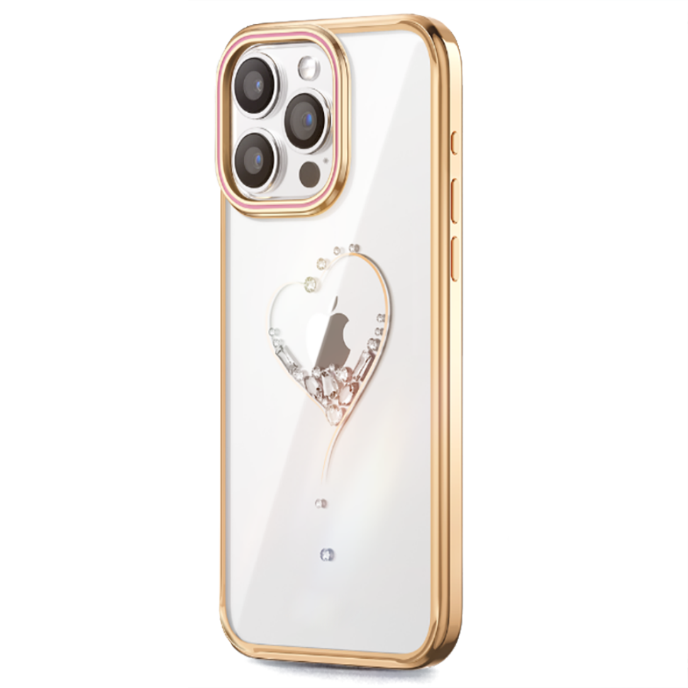 Чехол PQY Wish Special Version для iPhone 15 Pro Золото 