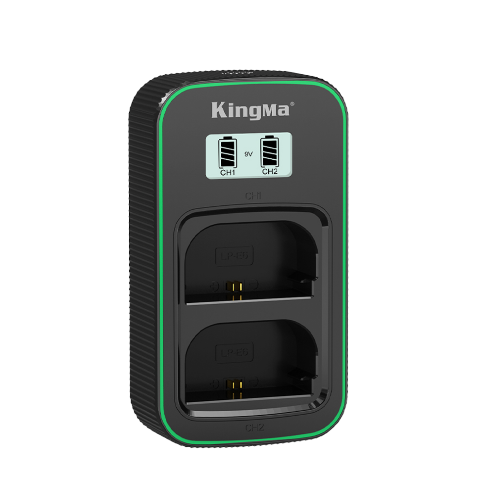 Зарядное устройство Kingma PD3.0 Dual Battery Charger для LP-E6/LP-E6N/LP-E6NH 