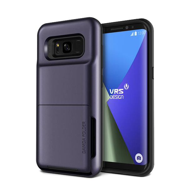 Чехол с отсеком для карт VRS Design Damda Folder для Galaxy S8 Фиолетовый 