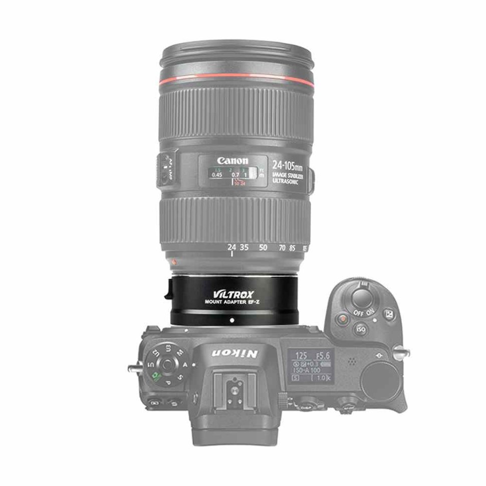 Адаптер Viltrox EF-Z для объектива Canon EFEF-S на байонет Nikon Z
