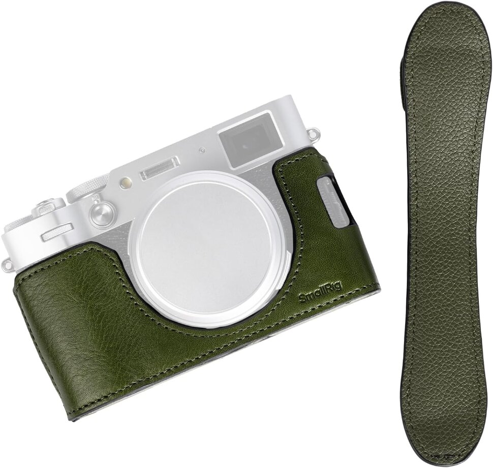 

Чехол SmallRig Leather Half Case Kit для Fujifilm X100VI Зелёный 4701