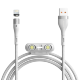 Кабель Baseus Zinc Magnetic USB - Micro USB+Lightning+Type-C 3А 1м Серый+Черный - Изображение 146441