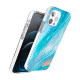 Чехол PQY Watercolour для iPhone 12 Pro Max Зелёный и Розовый - Изображение 166901