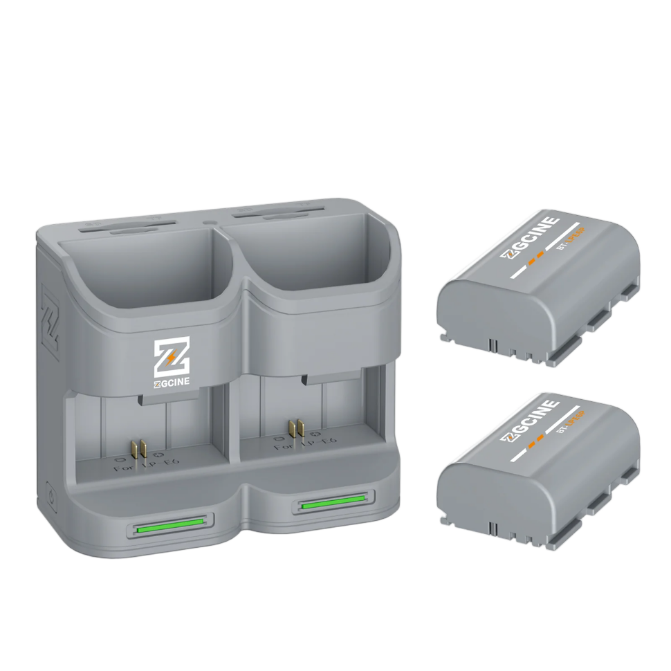 2 аккумулятора LP-E6P + зарядный кейс ZGCine PC2 