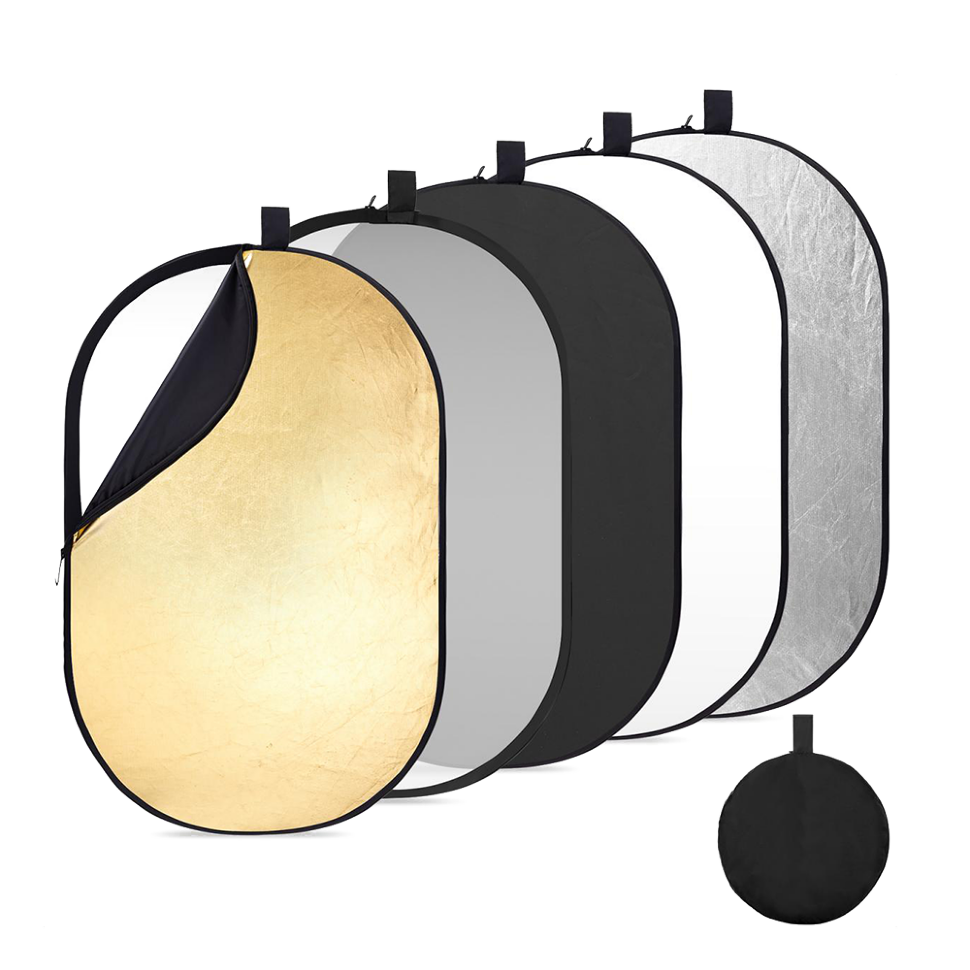 Комплект отражателей K&amp;F Concept 5-in-1 Oval Foldable Reflector 60x90см 