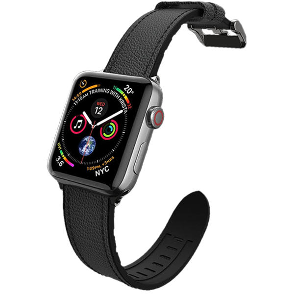 Ремешок X-Doria Hybrid Leather для Apple watch 42/44 мм Чёрный 