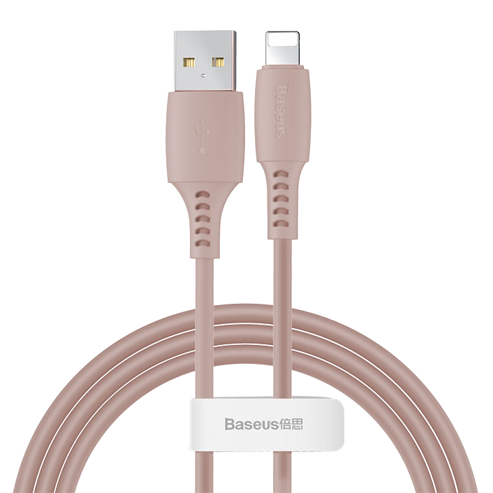 Кабель Baseus Colourful Cable USB - Lightning 2.4A 1.2м Розовый 