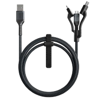Артикул: 18648. Кабель Nomad Universal Kevlar Lightning/Type-C/Micro-USB 1.5м