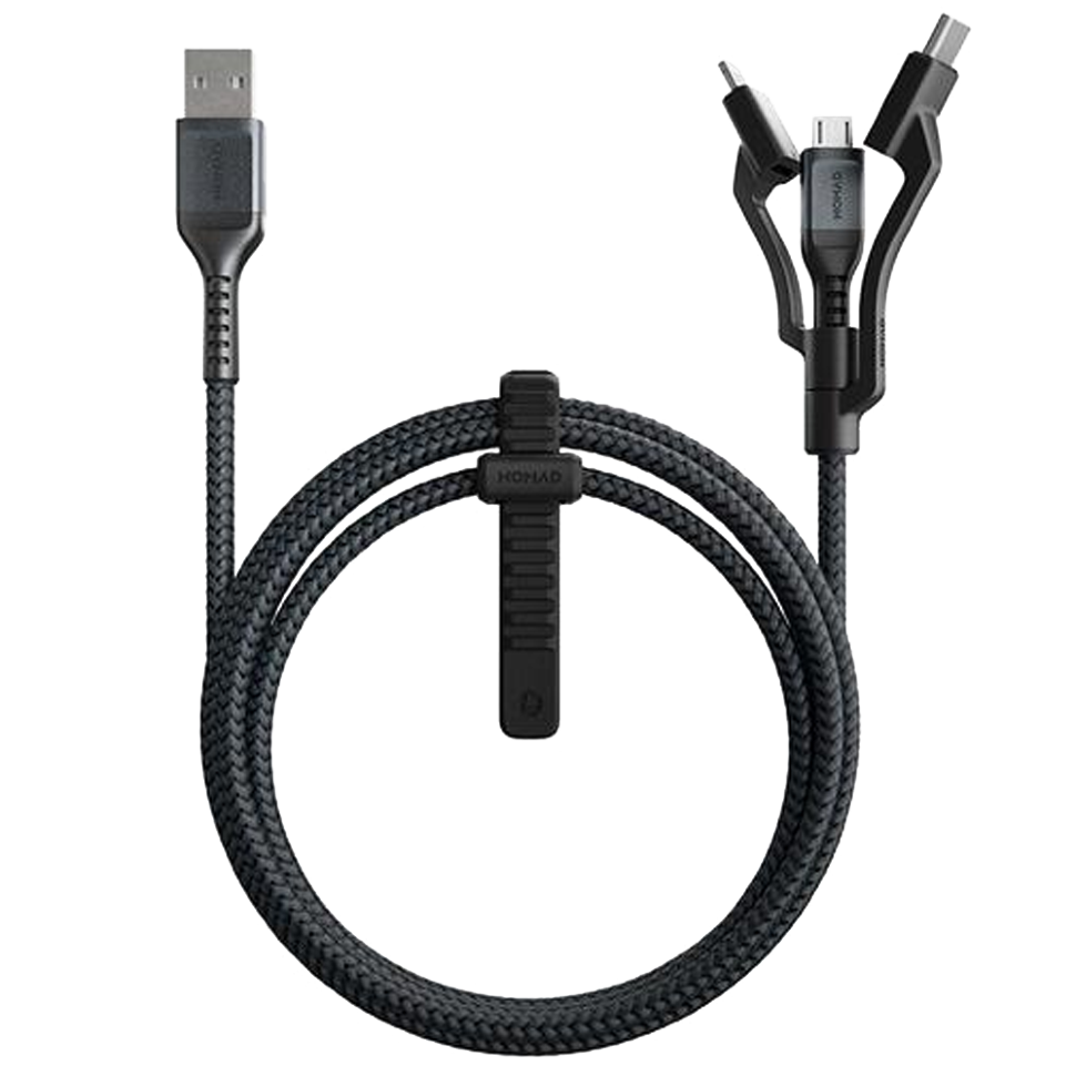 Кабель Nomad Universal Kevlar Lightning/Type-C/Micro-USB 1.5м 