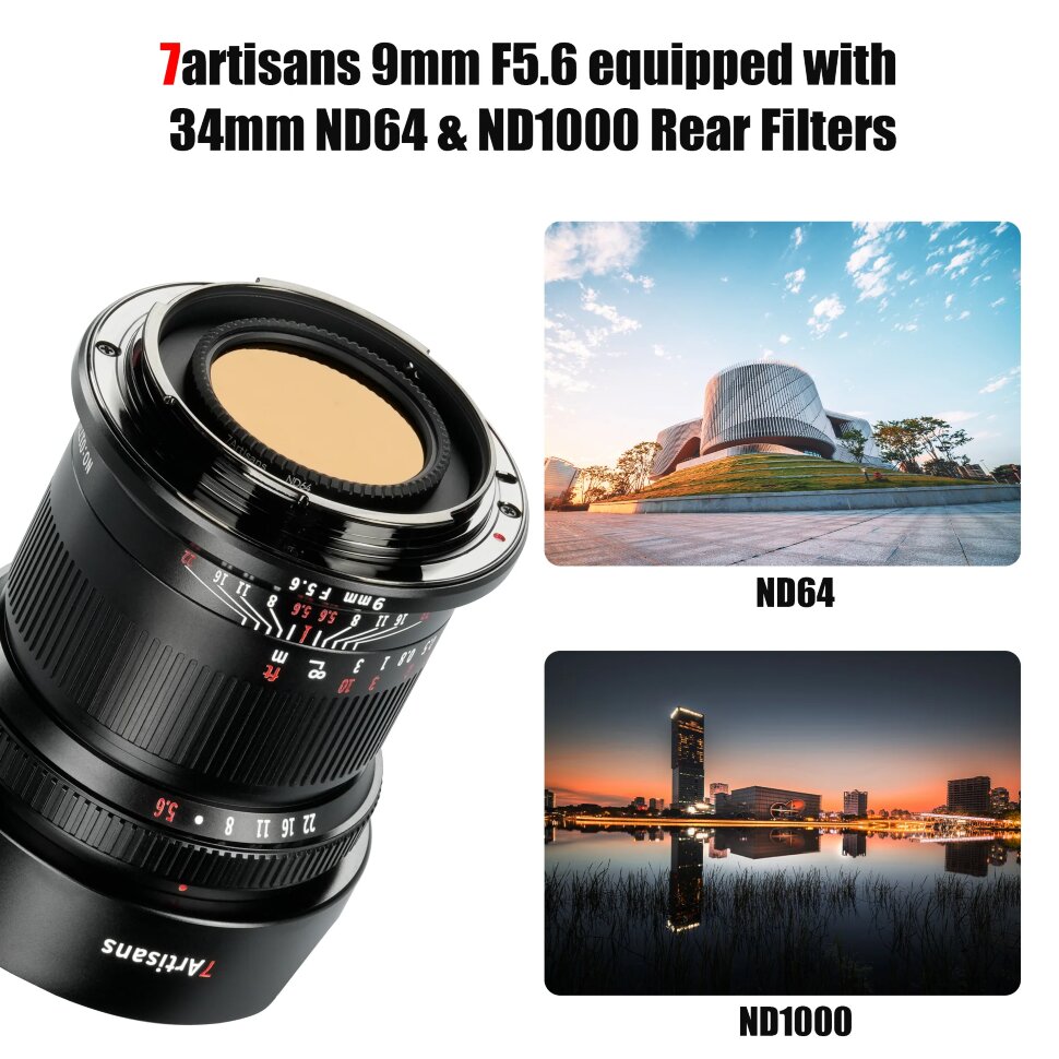 

Объектив 7Artisans 9mm F5.6 E-Mount 9F56B-E