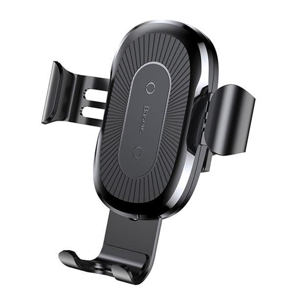 Автодержатель с беспроводной зарядкой Baseus Car Gravity Mount with Fast Wireless Charger Черный 