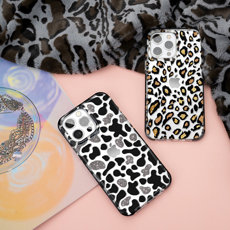 

Чехол PQY Wild для iPhone 13 Pro Leopard Kingxbar IP 13 6.1+