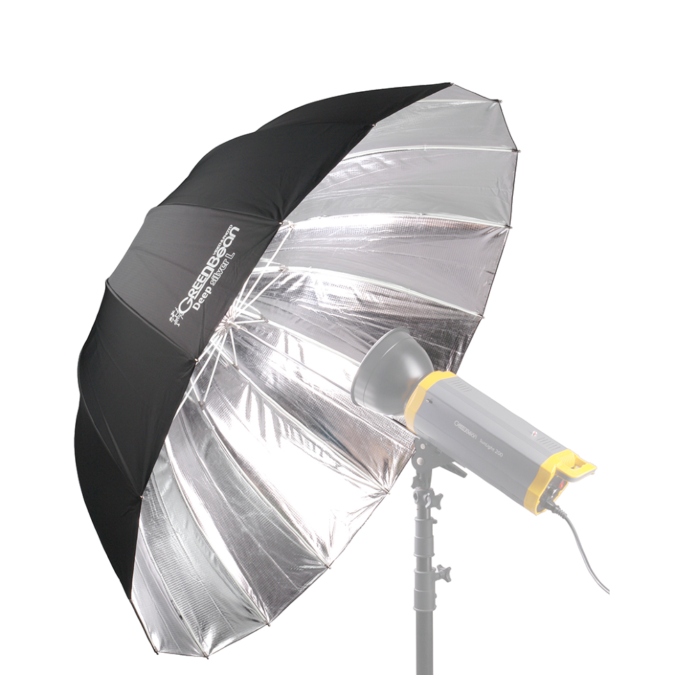 Зонт GreenBean Deep silver L (130 cm) 