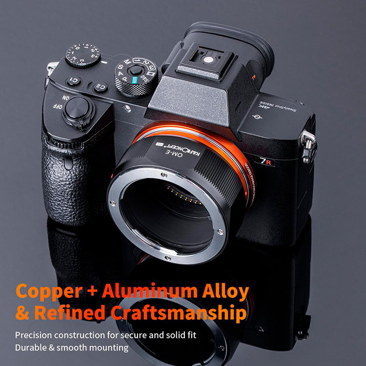 Адаптер KF Concept M16105 объектива OM на камеру E-mount KF06457