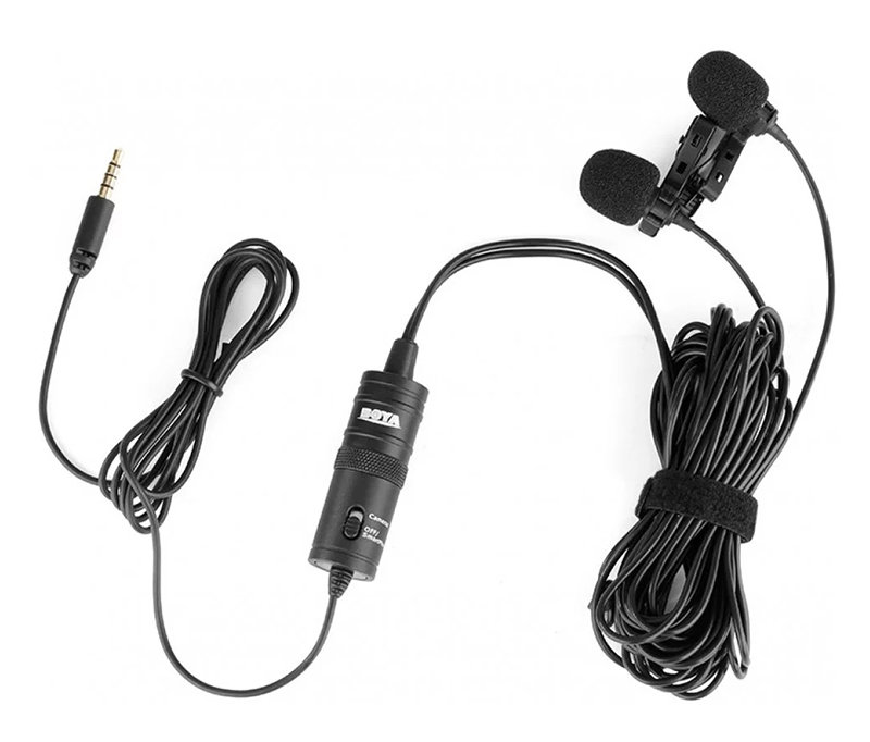 Микрофон петличный двойной BOYA BY-M1DM Стерео