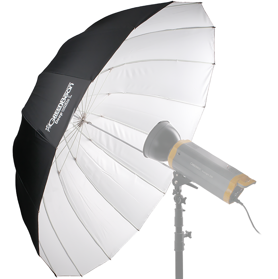 Зонт GreenBean Deep white L (130 cm) 