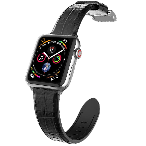 Ремешок X-Doria Hybrid Leather для Apple watch 42/44 мм Чёрный крокодил 