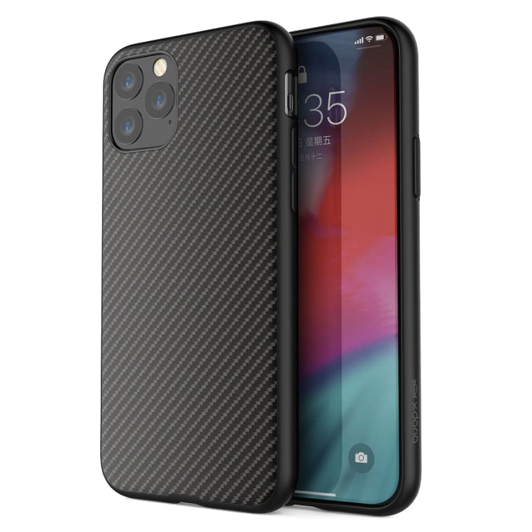 Чехол X-Doria Dash Air для iPhone 11 Pro Max Чёрный карбон 