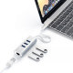 Хаб Satechi Type-C 2-IN-1 USB HUB With Ethernet Серебро - Изображение 202124