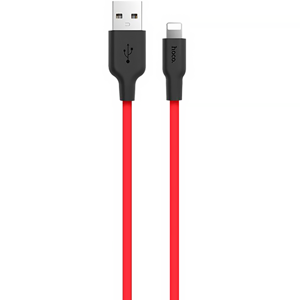 Кабель HOCO X21 Lightning 1м Красный 