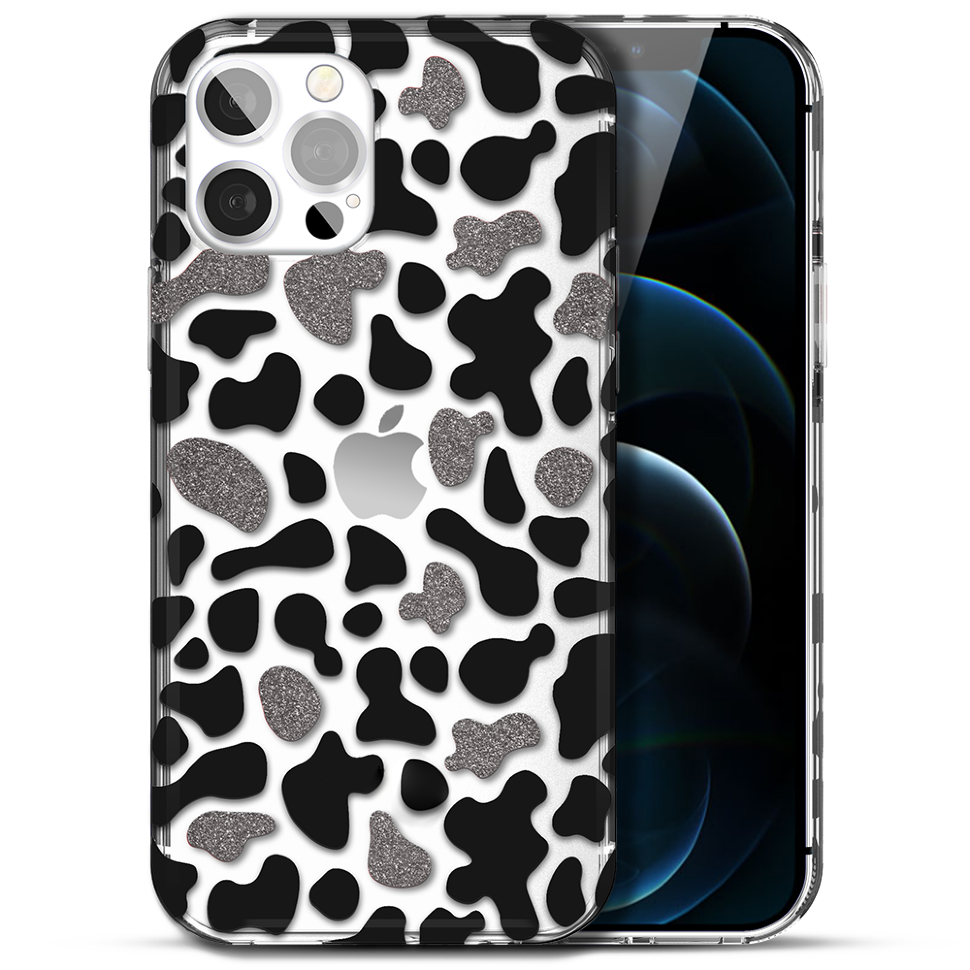 Чехол PQY Glamour для iPhone 12/12 Pro Cow 