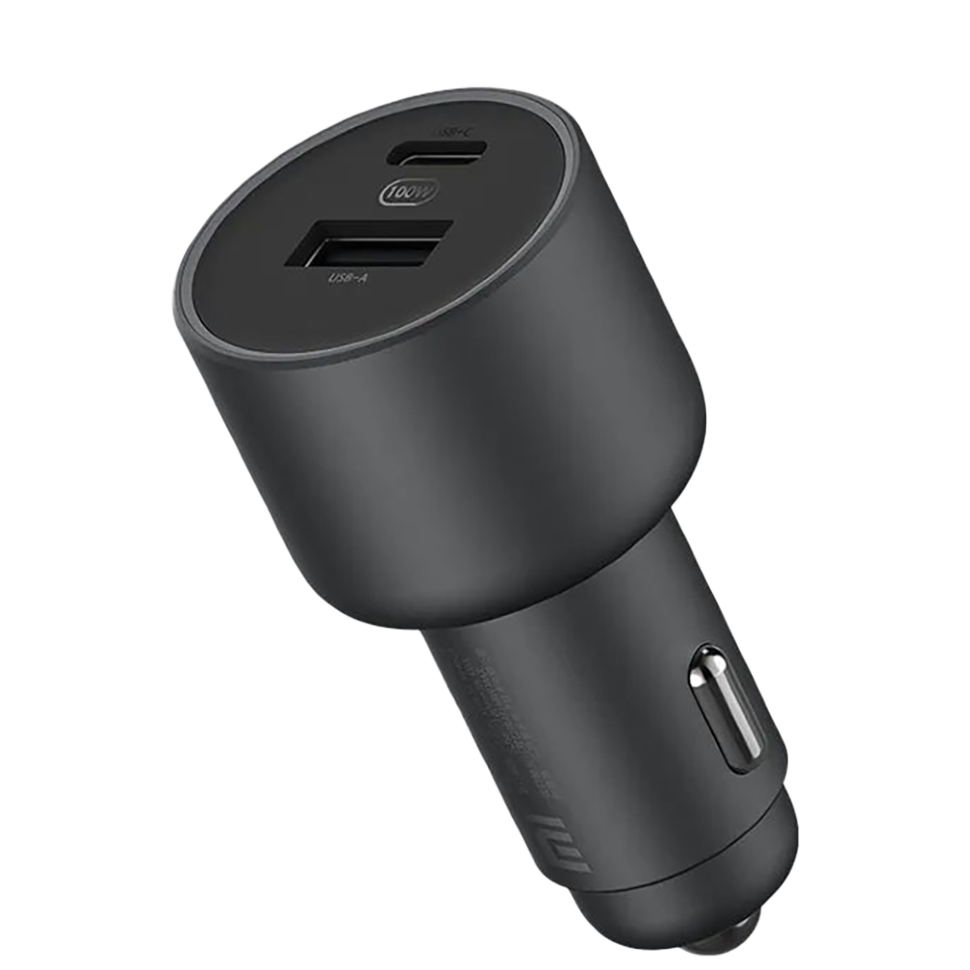 Автомобильное зарядное устройство Xiaomi Mi Car Charger Fast Charging Version 1А1С 100W Чёрное 