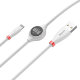 Кабель с дисплеем Baseus Big Eye Digital display Data Cable Белый - Изображение 79639