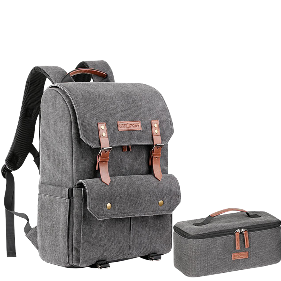 Рюкзак K&amp;F Concept Travel Camera Backpacks + DSLR Case Серый 