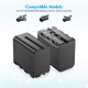 4 аккумулятора + зарядное устройство Powerextra NP-F970 - Изображение 178764