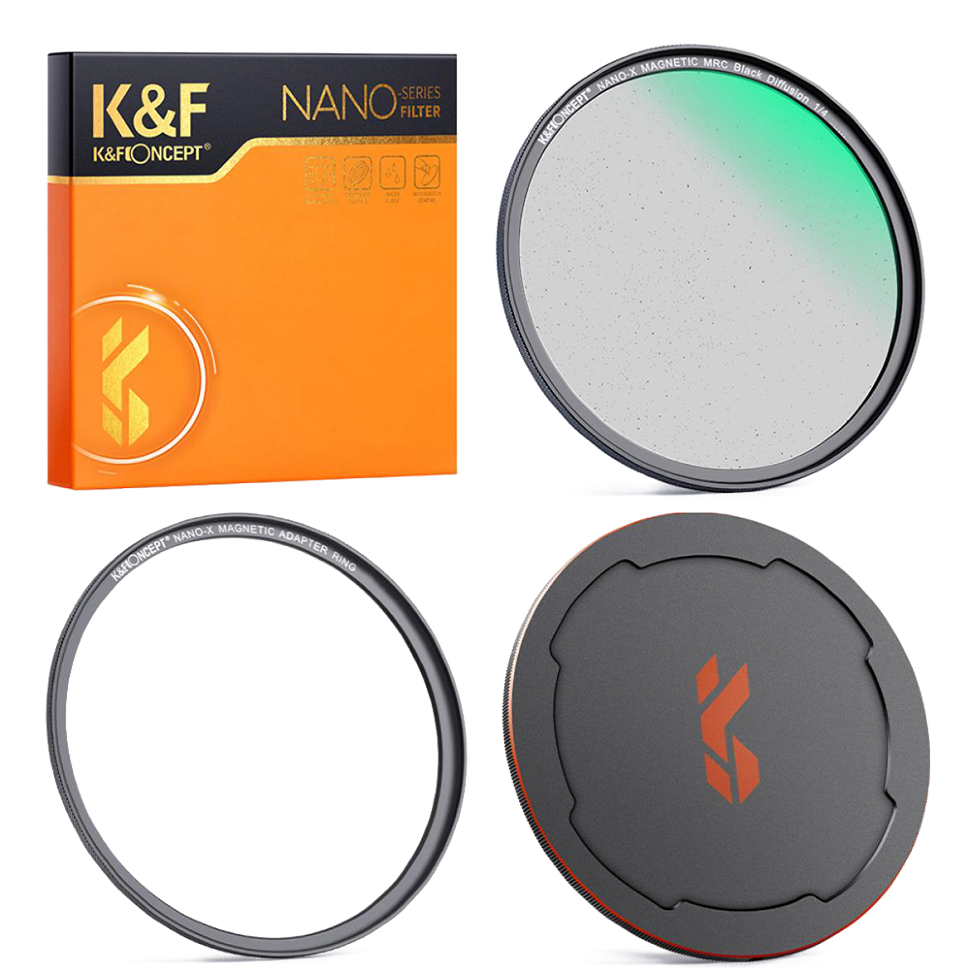 Светофильтр K&amp;F Concept Nano-X Magnetic Black Mist 1/4 77мм 