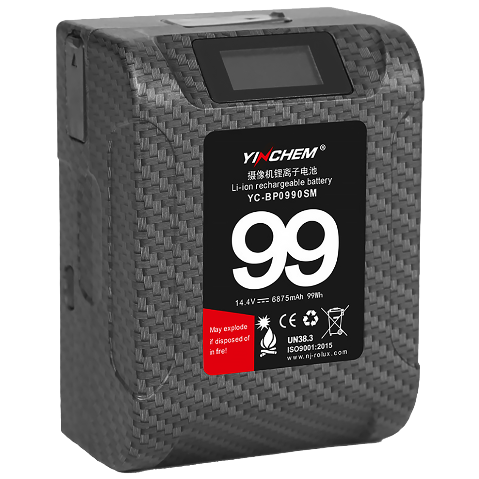 Аккумулятор YINCHEM 99Wh mini V-Mount Карбон 