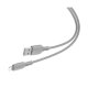 Кабель Baseus Colourful Cable USB - Lightning 2.4A 1.2м Серый - Изображение 108129