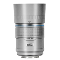 Артикул: 82053. Объектив Sirui Sniper 75mm F1.2 AF APS-C E-Mount Серебро