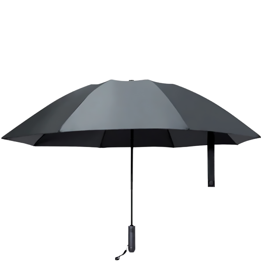 Зонт с фонариком U&#039;REVO Automatic Reverse Folding Lighting Umbrella Чёрный 