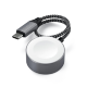 Беспроводная зарядка Satechi USB-C Magnetic Charging Cable для Apple Watch Серая - Изображение 202146