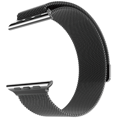 Браслет сетчатый миланский Milanese для Apple Watch 38/40 мм Черный 