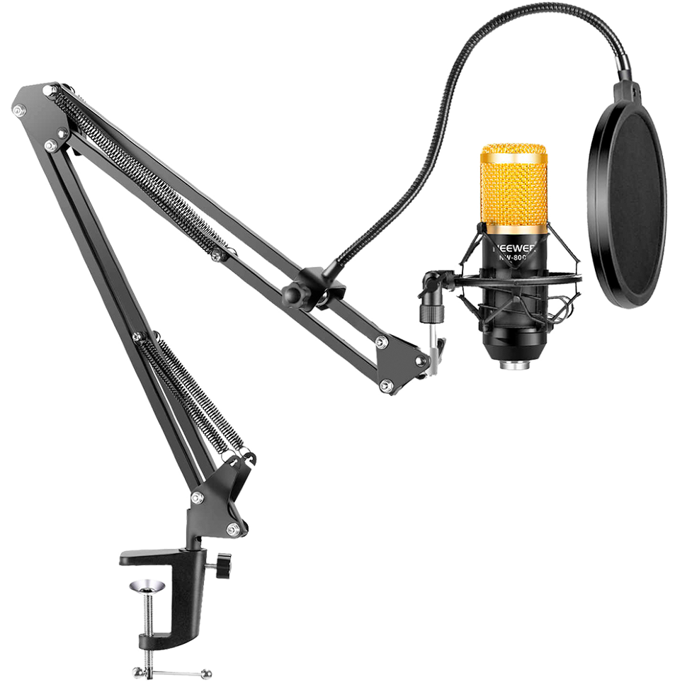 Микрофон Neewer NW-7000 Золотой + пантограф NB-35 