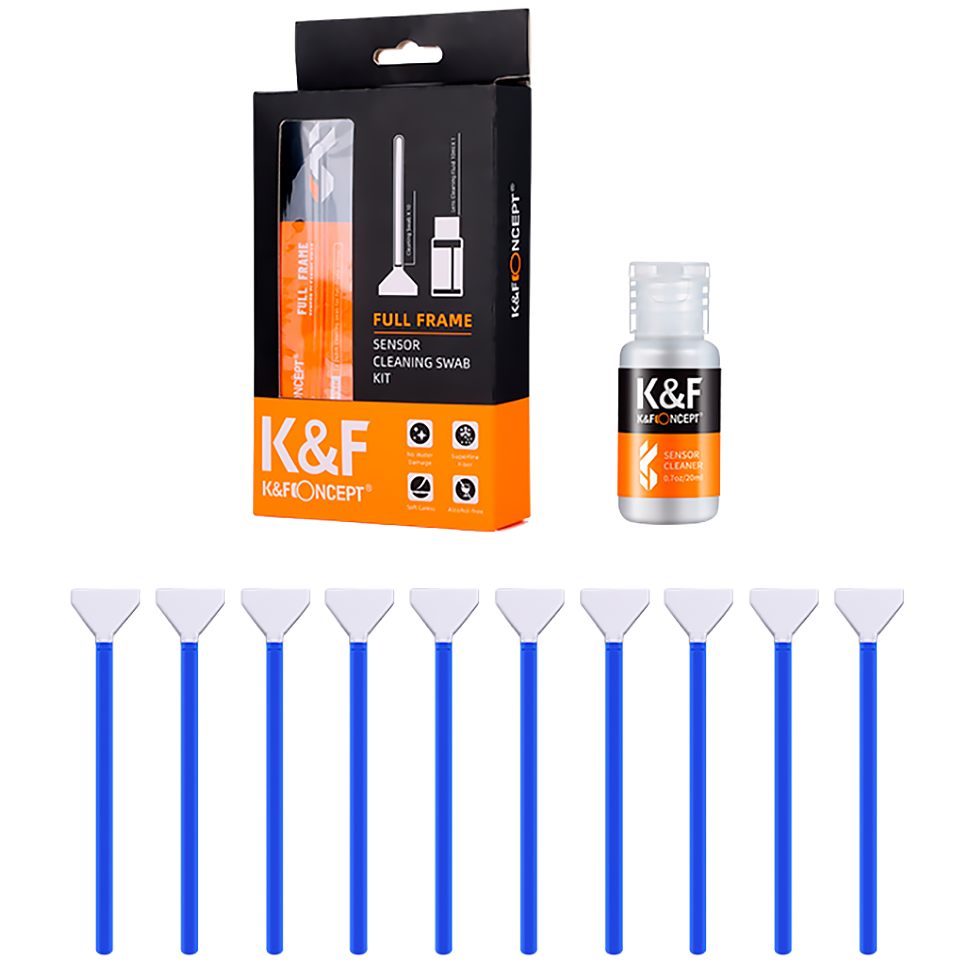 Набор для ухода за матрицей K&amp;F Concept 24mm Full-Frame Sensor Cleaning Swab Kit 