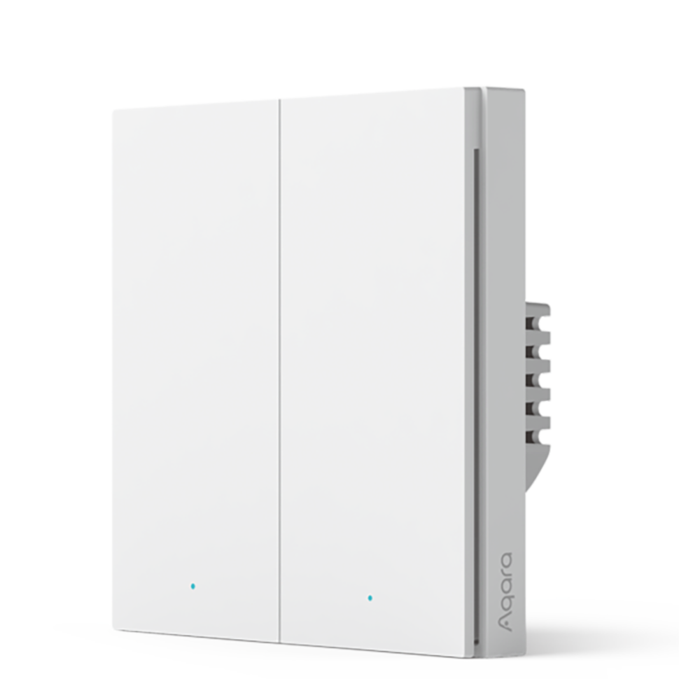Выключатель двухклавишный Aqara Smart wall switch H1 (с нейтралью) RU 
