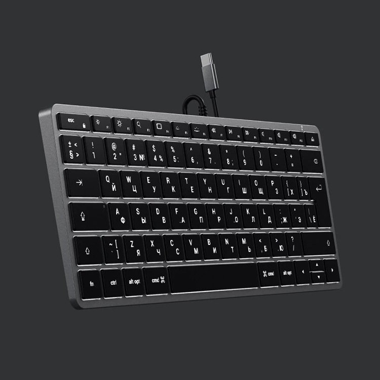 

Клавиатура Satechi Slim W1 (RU) Серая ST-UCSW1M