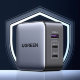 Сетевой адаптер Ugreen CD296 GaN 65W со сменными вилками Серый - Изображение 229161