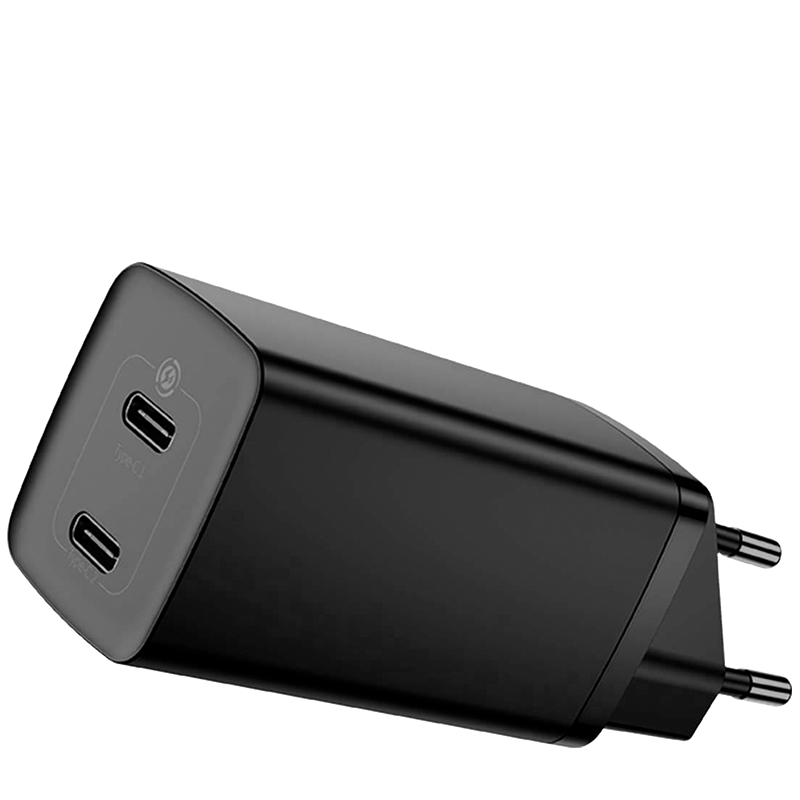 Сетевой адаптер Baseus GaN2 Lite C+C 65W Чёрный 