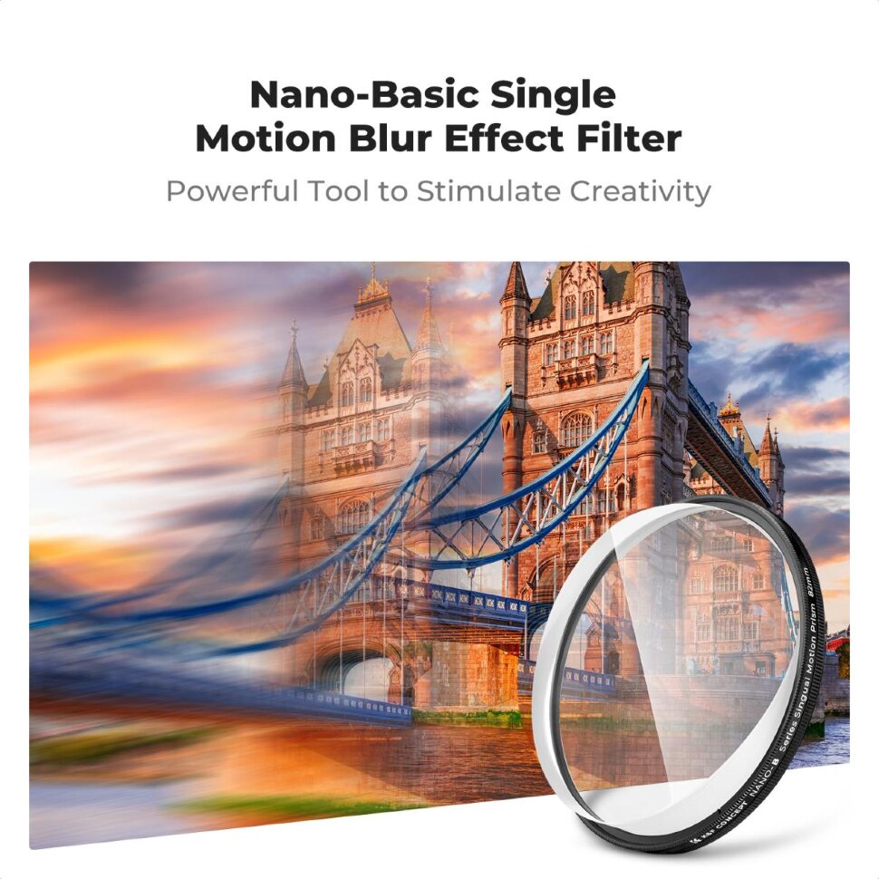 

Светофильтр K&F Concept Nano-B Single Motion Blur 82мм KF01.2823V1