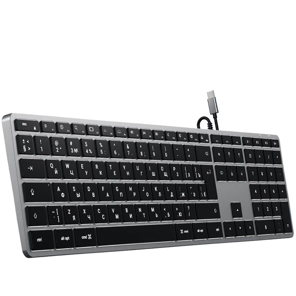 Клавиатура Satechi Slim W3 (RU) Серая 