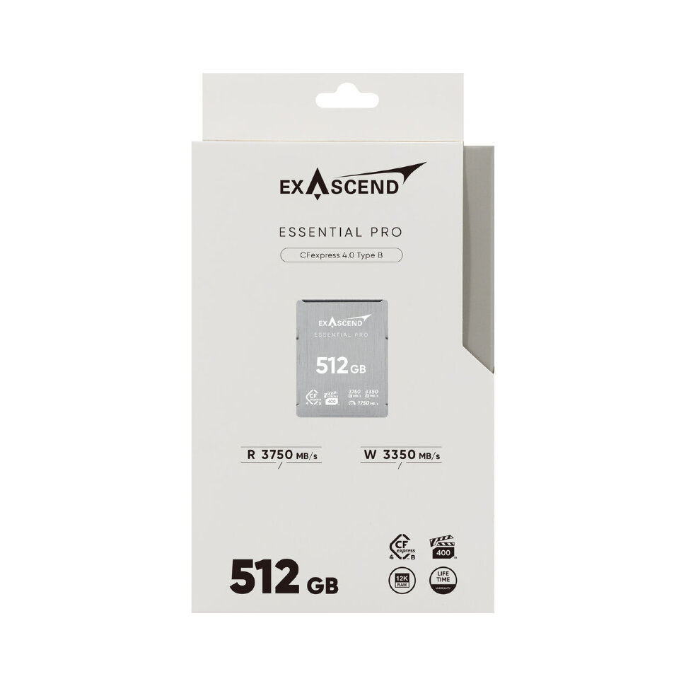 

Карта памяти Exascend Essential Pro CFexpress 4.0 Type B 512GB EXPC4EB512GB