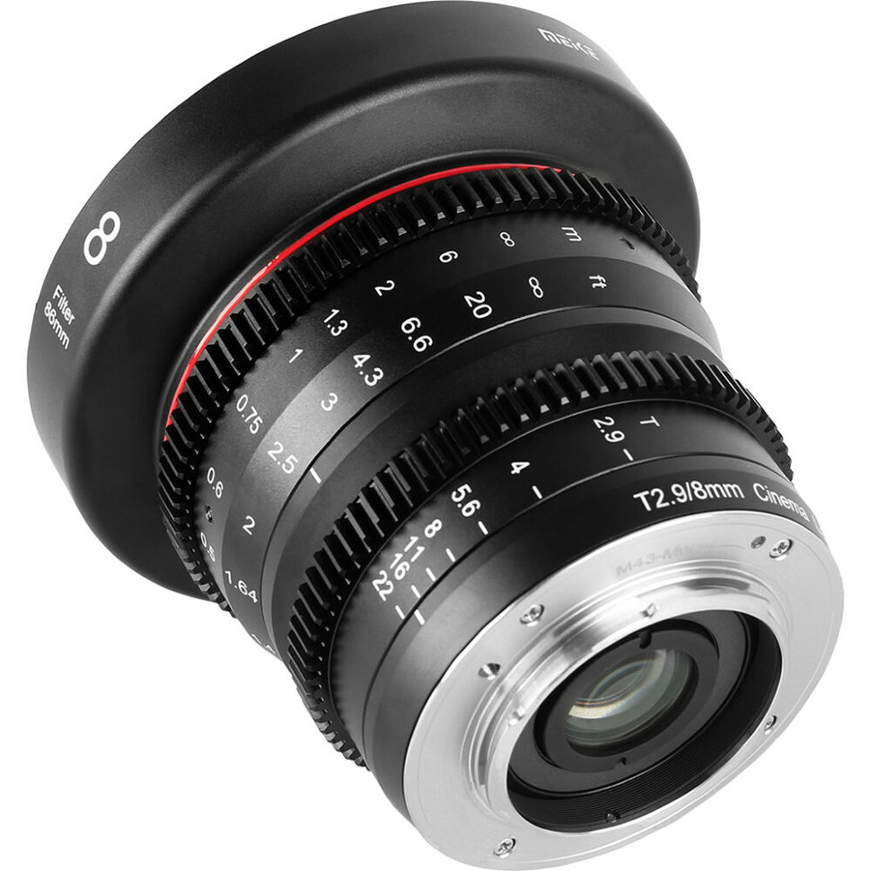

Объектив Meike 8mm T2.9 Micro 4/3 MK-0829T-MFT(For MFT-mount)