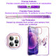 Чехол PQY Butterfly для iPhone 12 Pro Max Розовый/Фиолетовый - Изображение 251908