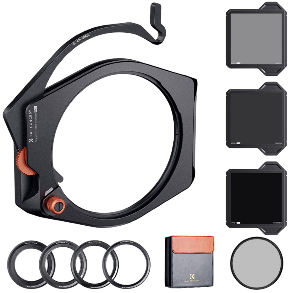 Система установки светофильтров K&amp;F Concept Nano-X Pro Kit (CPL 95мм + Square ND8/64/1000) 